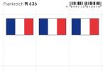 France country flag stickers (6 pcs)