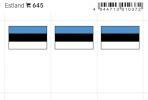 Estonia country flag stickers (6 pcs)