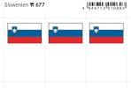 Slovenia lipputarrat (6 kpl pak)