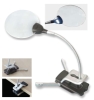 Rimless Standing Clamp Magnifier with LED Illumination