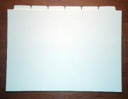 Index cards for Lindner box 870 Pack of 6