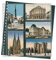 Lindner Clear Pocket Page for 5/10 old postcards 95 x 143 mm