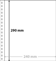 Lindner setelikansion lehti, 1 tasku 240 x 290 mm (valk)