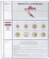 Kroatia eurokolikkosarjalle lisälehti Lindner 8450 kansioon
