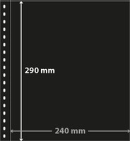 Lindner setelikansion lehti, 1 tasku 240 x 290 mm (musta)