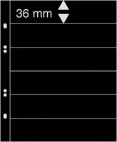 Multi-Collect musta lehti 6 taskua 36 x 189 mm, 10/pakk