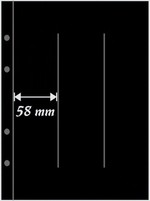 Multi-Collect musta lehti 3 pystytaskua 253 x 58 mm, 10/pakk