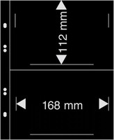 Multi-Collect musta lehti 2 taskua 112 x 168 mm, 10/pakk