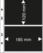 Multi-Collect pages 2 pockets 120 x 185 m, black interl. 10/pack