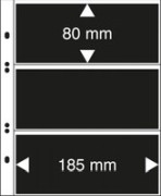 Multi-Collect lehti 3 taskua 80 x 185 mm, mustat välil. 10/pakk