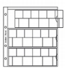 K8 Single page for 3xEuro coin set, white euro interl. 5 pcs