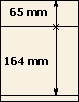 65 mm | 164 mm | Lindner T-Blank lehti