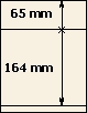 65 mm | 164 mm | Lindner T-Blank lehti