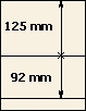 125 mm | 92 mm | Lindner T-Blank lehti