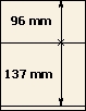 96 mm | 137 mm | Lindner T-Blank lehti
