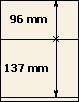 96 mm | 137 mm | Lindner T-Blank lehti