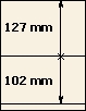 127 mm | 102 mm | Lindner T-Blank lehti