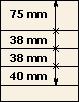 75 mm | 38 mm | 38 mm | 40 mm | Lindner T-Blank page