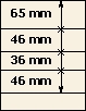 65 mm | 46 mm | 36 mm | 46 mm | Lindner T-Blank page