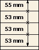 55 mm | 53 mm | 53 mm | 53 mm | Lindner T-Blank page