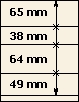 65 mm | 38 mm | 64 mm | 49 mm | Lindner T-Blank page