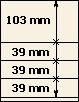 103 mm | 39 mm | 39 mm | 39 mm | Lindner T-Blank page