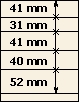 41 mm | 31 mm | 41 mm | 40 mm | 52 mm | T-Blank lehti