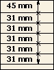 45 mm | 31 mm | 31 mm | 31 mm | 31 mm | 31 mm | T-Blank page