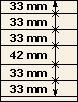 33 mm | 33 mm | 33 mm | 42 mm | 33 mm | 33 mm | T-Blank lehti