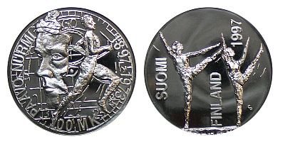 Suomi 1997 Paavo Nurmi 100 mk Proof