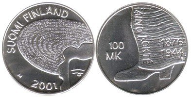 Suomi 2001 Aino Ackté ja ooppera 100 mk
