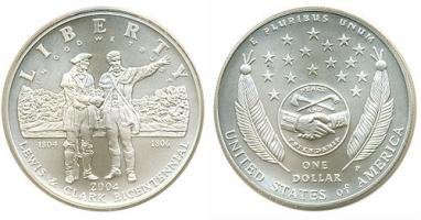 USA 2004 Lewis & Clark $1 hopea proof