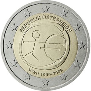 Itävalta 2009 2e EMU ja euro 10 vuotta