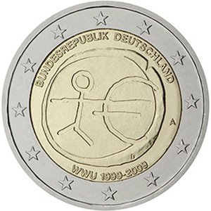 Saksa 2009 2e EMU ja euro 10 vuotta F