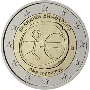 Kreikka 2009 2e EMU ja euro 10 vuotta