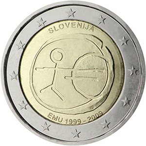 Slovenia 2009 2e EMU ja euro 10 vuotta