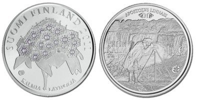 Suomi 2011 10e Pehr Kalm hopea Proof