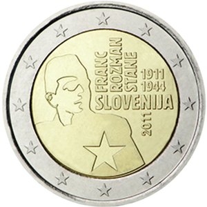 Slovenia 2011 2e 100v Franc Rozman - Stanen syntymästä