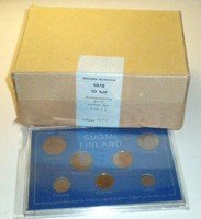 Finland 1978 markka coin year sets unopened sealed box