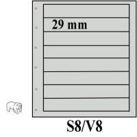 Hagner - Visir lehti 8 taskua 29 mm valkoinen 10 kpl