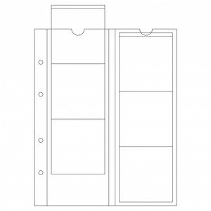 Leuchtturm Optima Sheets M6 for coins up to 65 mm pack of 5