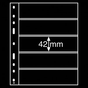 Optima 5S lehdet 5 taskua 42mm musta 10 kpl