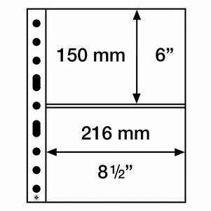 Grande 2C Sheets 2-pockets 150mm clear 5 pcs