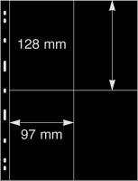 Uniplate Lehdet. 4 taskua 128 mm x 97 mm. 5kpl. Musta