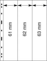 Uniplate Lehdet. 3 pystytaskua 61, 62 ja 63mm. 5kpl. Kirkas