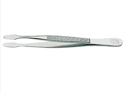 Nikkelipäällystetyt Pinsetit, Leveäkärkiset 120 mm