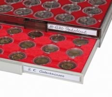 Labes for coin- and collection boxes, Shildfix