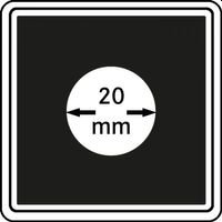 Neliö kolikkokapselit 20 mm CARREE 4 kpl pakkaus