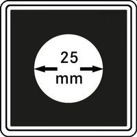 Neliö kolikkokapselit 25 mm CARREE 4 kpl pakkaus