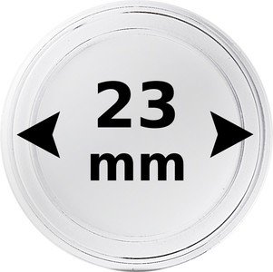 Kolikkokapseli Ø 23,0 mm kolikolle 10 kpl